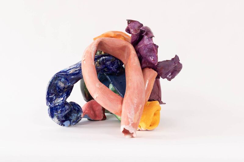 Anahorish Again, 2025, Earthenware, Glaze, Engobe and Jesmonite, Angle 1, H37 x L40 x W42 HR.jpg Sarah Dwyer 