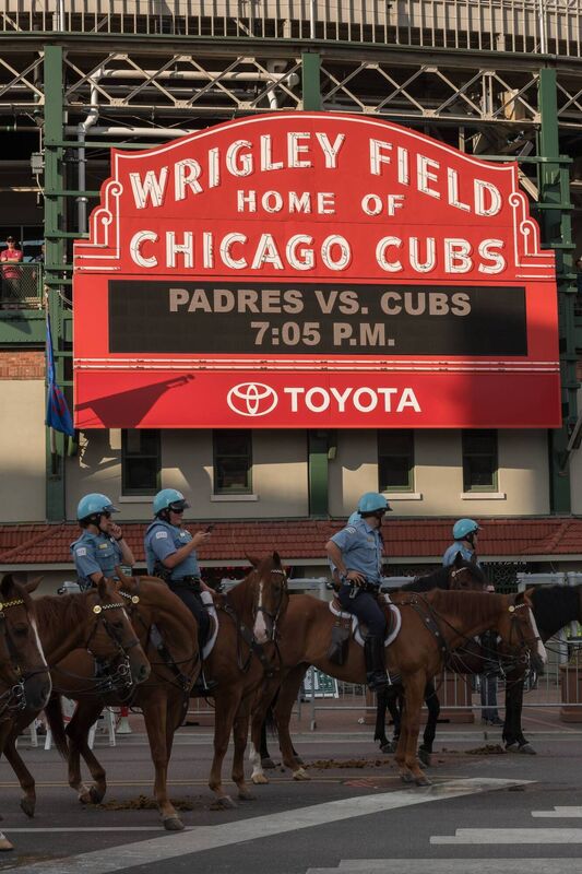 Wrigley Field, home of the Chicago Cubs
