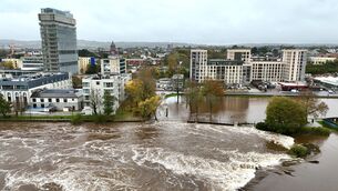 <p>A flooded River Lee in flood at The Lee Fields on Cork's Carrigrohane Road</p> <p>A flooded River Lee in flood at The Lee Fields on Cork's Carrigrohane Road</p>