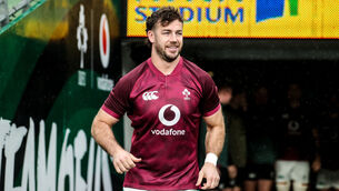 <p>RECREATING ATMOSPHERE: Caelan Doris wants to create an atmosphere for Irish supporters by showing more passion on the field. Picture: ©INPHO/Nick Elliott</p>