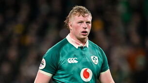<p>Paddy McCarthy now has three Ireland caps after making his debut against New Zealand in Chicago. Pic: Ramsey Cardy/Sportsfile</p>