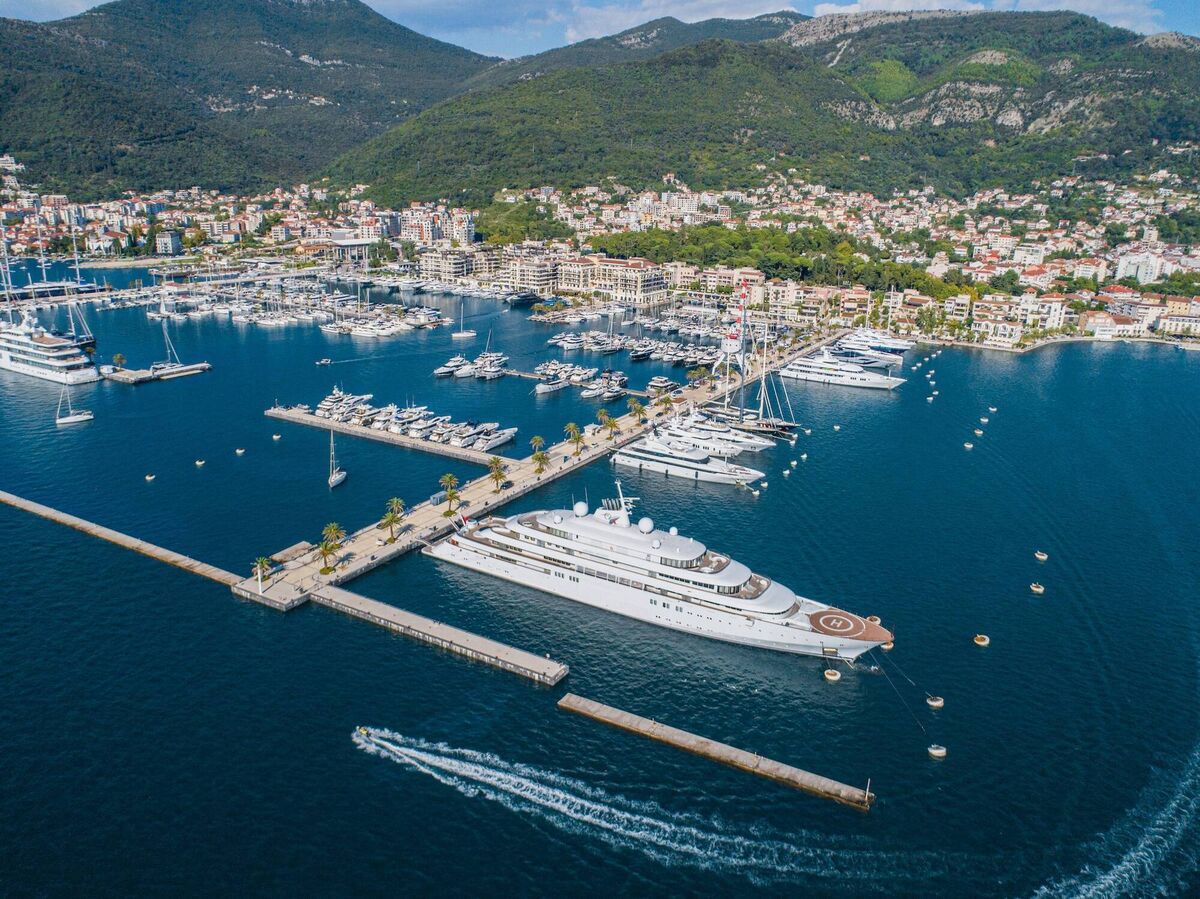 Porto Montenegro Marina can take craft up to 250m long