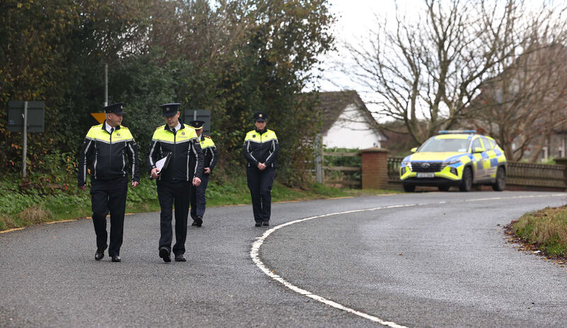Garda at the scene on the L3168 just outside Dundalk, Co Louth. Picture: Damien Eagers/PA Wire Garda at the scene on the L3168 just outside Dundalk, Co Louth. Picture: Damien Eagers/PA Wire