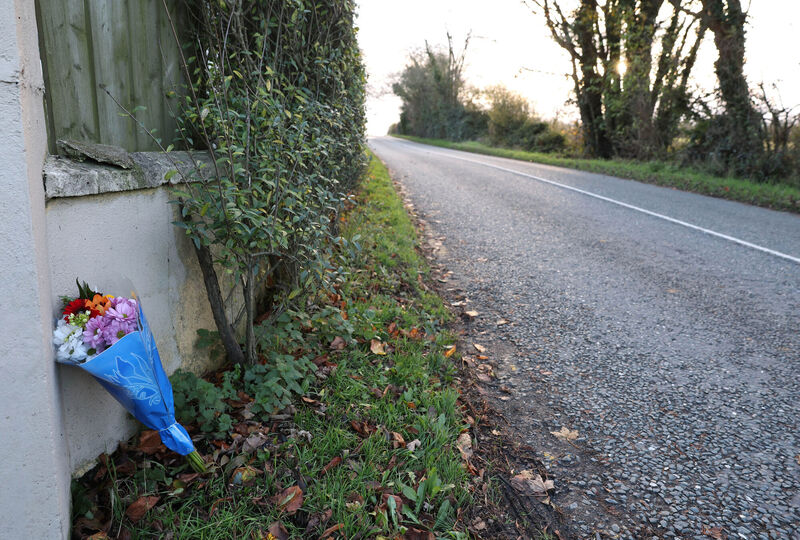 Flowers left at the scene on the L3168 just outside Dundalk, Co Louth. Picture: Damien Eagers/PA Wire Flowers left at the scene on the L3168 just outside Dundalk, Co Louth. Picture: Damien Eagers/PA Wire