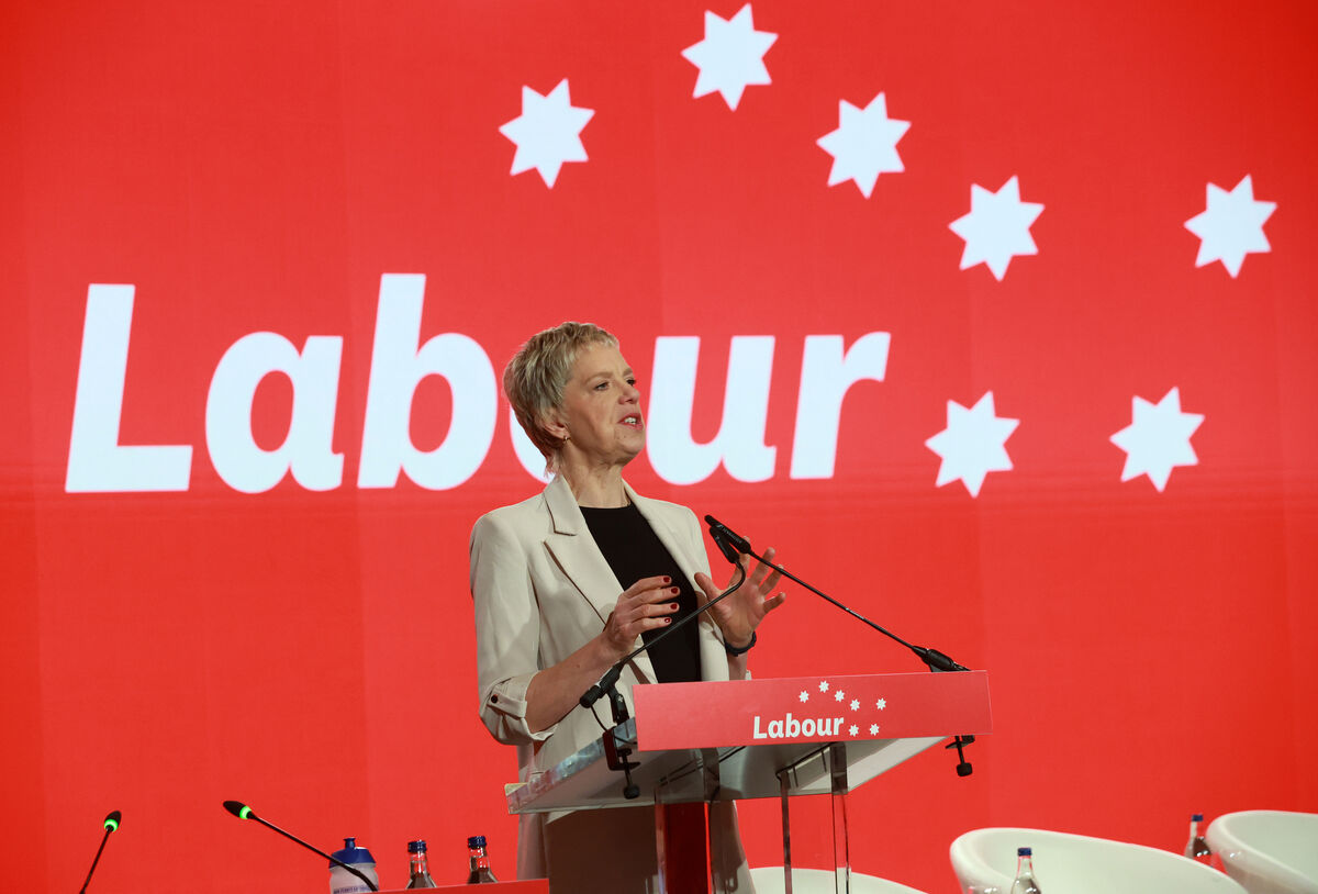  Labour Party leader Ivana Bacik speaking at the conference in Limerick.
