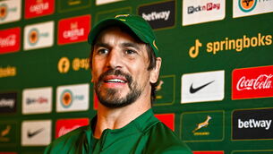 <p>IRISH IN CAMP: Eben Etzebeth was delighted when Felix Jones returned to the Springbox camp.  Picture: Tyler Miller/Sportsfile</p>