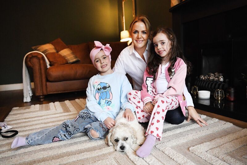 Ruth O'Connell with her daughters Ava, 6, right, and Ellie,7. Picture: Moya Nolan. Ruth O'Connell with her daughters Ava, 6, right, and Ellie,7. Picture: Moya Nolan.