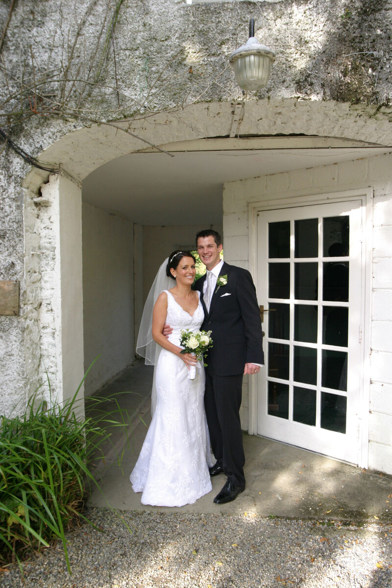 Sarah Louise Dunne and her husband Cormac after their wedding ceremony
