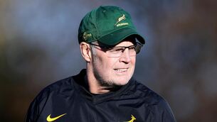 <p>South Africa Head Coach Rassie Erasmus during training. Pic: ©INPHO/Laszlo Geczo.</p>