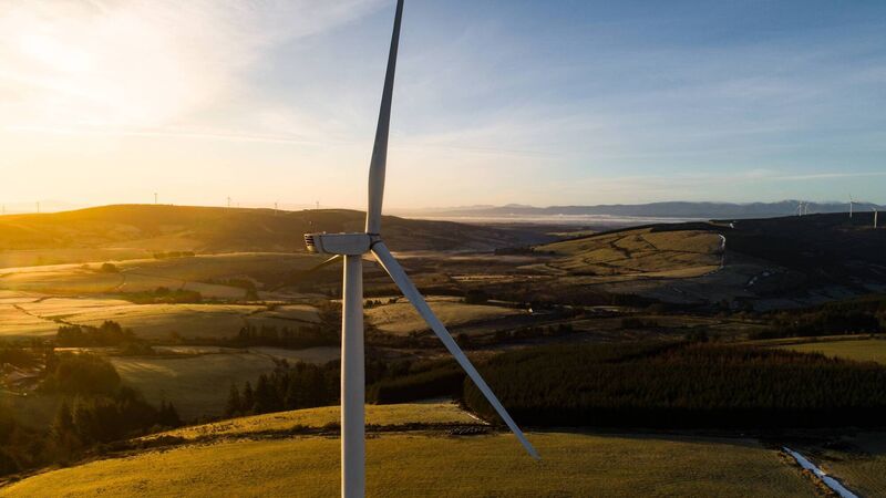 The Ørsted wind farm in Garracummer, Co Tipperary. 