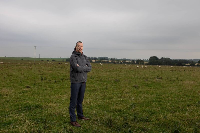 TJ Hunter, Ørsted, on the site in Ballinrea, Cork, for the company's latest solar energy development. Photos: Darragh Kane TJ Hunter, Ørsted, on the site in Ballinrea, Cork, for the company's latest solar energy development. Photos: Darragh Kane