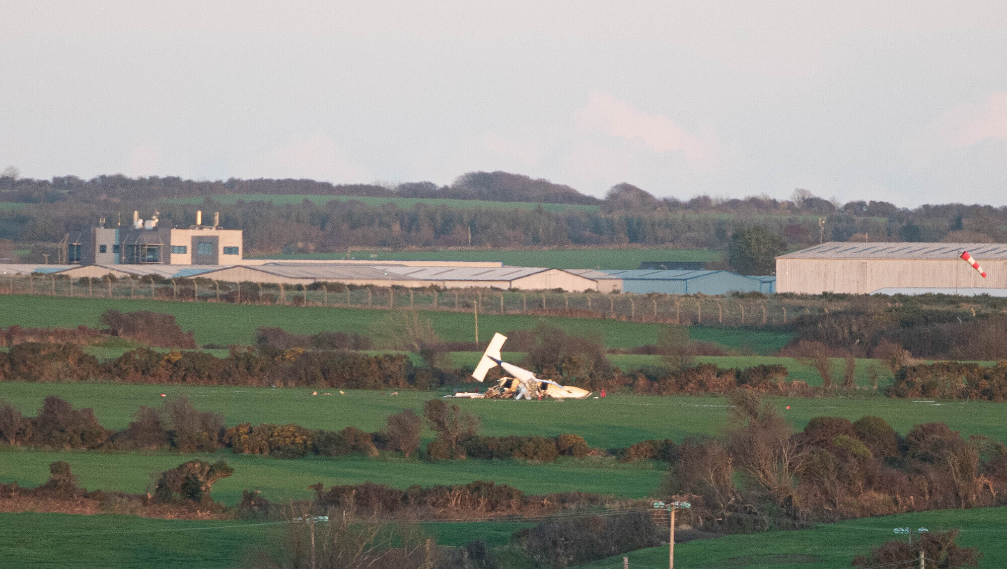 One dead after light aircraft crashes in field near Waterford Airport