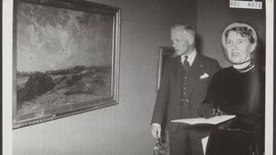 <p>Josephine McNeill opens an exhibition of Irish paintings at the Stedelijk Museum in Amsterdam, with the city’s Mayor Arnold Jan d'Ailly. Picture: Elsevier Photo collection courtesy of Nationaal Archief/Anefo  </p>