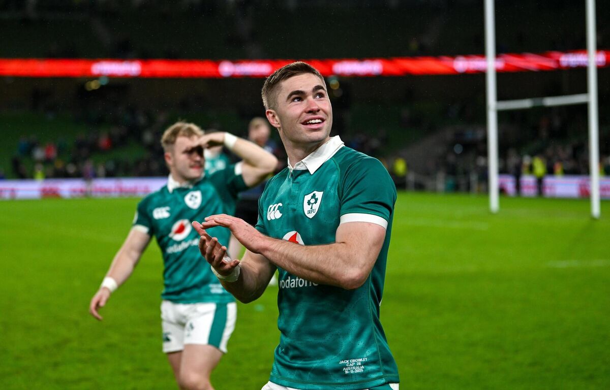 There's less collateral damage if you start Jack Crowley ahead of Prendergast. Pic: Ramsey Cardy/Sportsfile