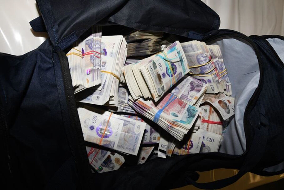 Cash recovered as part of Operation Destabilise. Picture: Frank Vincini/PA