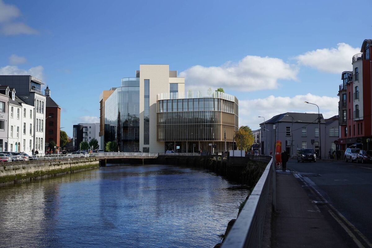 The bright shining futuristic building, as projected by the college, is no more. Photo: G-Net 3D