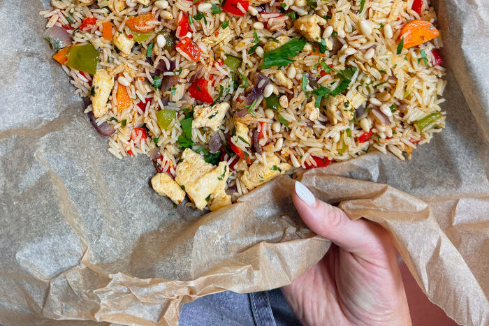 All-in-One Chicken,Veggies and Rice