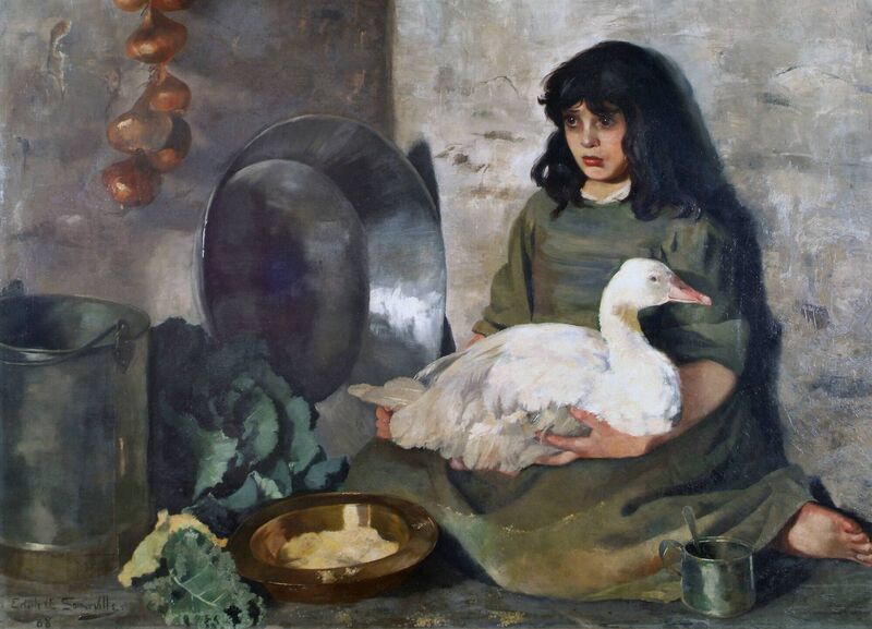 Edith Somerville, The Goose Girl, 1888.  