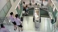 VIDEO: Woman saves her two-year-old son before dying in escalator accident