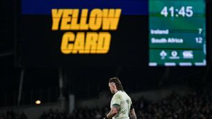 <p>DISCIPLINED: Ireland's Andrew Porter was one of four Irish yellows. </p>