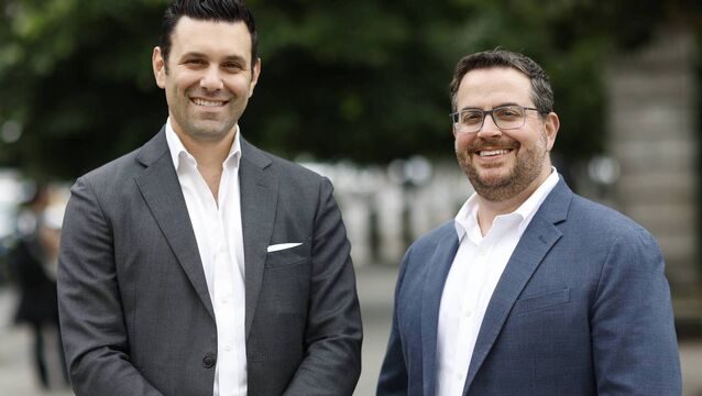 <p> Andrew Paolino and Chris Grassi, Konversational's two new senior appointments in the US after the consultancy firm opened its New York office this year. Picture: Julien Behal</p>