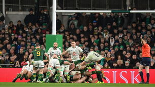 <p>Ireland's analysts and scrum coach will be poring over video from the defeat to South Africa trying to figure out how the Springboks put so much pressure on the Irish pack. Pic: David Fitzgerald/Sportsfile</p>