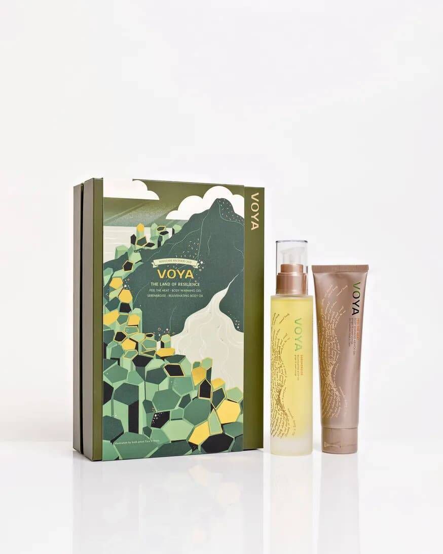 The Land of Resilience Bodycare Recovery Duo Gift Set, Voya, €60