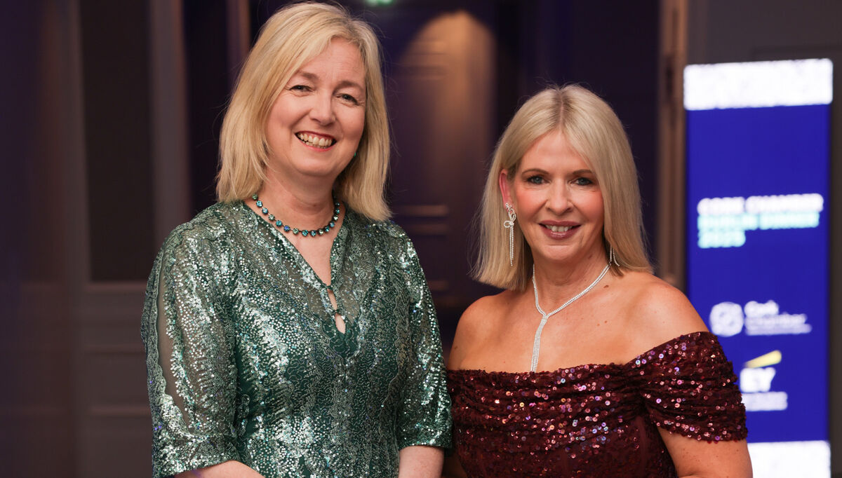 Rebecca Loughry and Valerie O’Sullivan, of Cork City Council, at the dinner. Picture: Naoise Culhane
                    