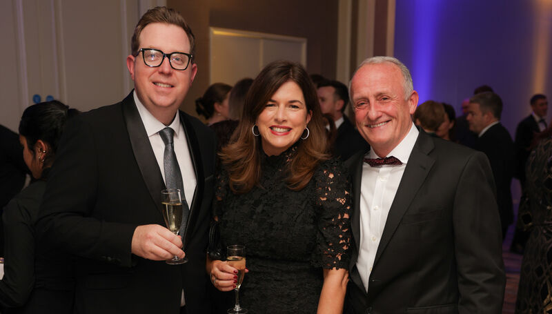 Ray Kelleher, The Montenotte Hotel; Susie Horgan, Springboard Communications; and Frank McCarthy. Picture: Naoise Culhane
                    