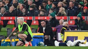 <p>BENCHED: Ireland's James Ryan a frustrated bystander as his yellow card was upgraded to a red last Saturday. He will miss three games for Leinster as a result of the ban. Pic: David Fitzgerald/Sportsfile</p>