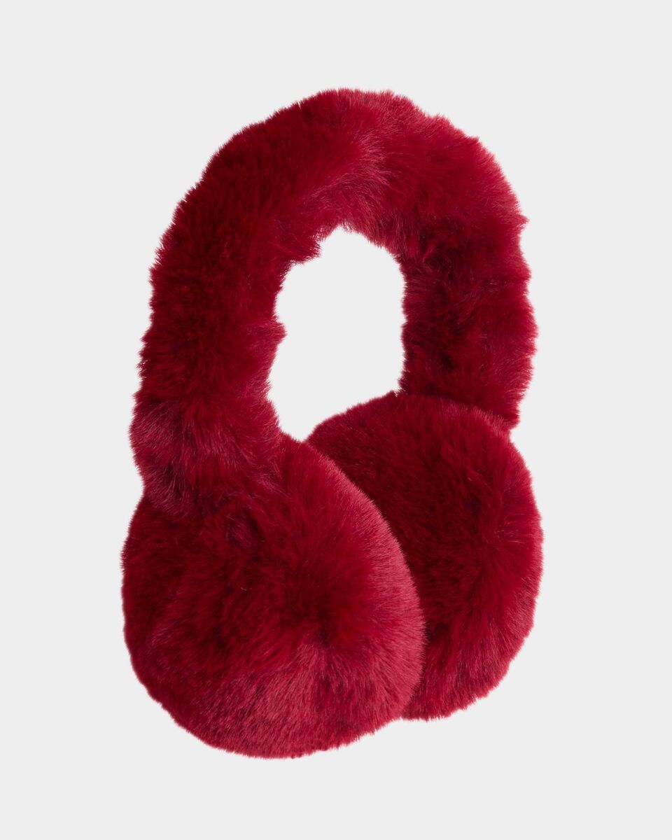 Faux Fur Ear Muffs Red €5, Dunnes Stores.