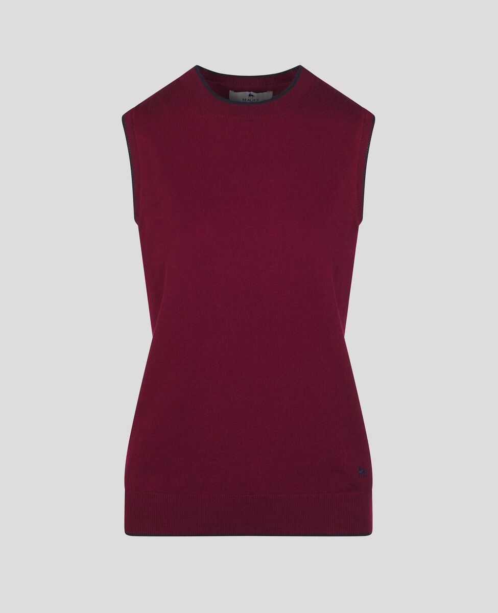 Holly Sleeveless Knitwear, €85, Magee 1866. Holly Sleeveless Knitwear, €85, Magee 1866.