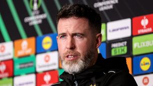 <p>Shamrock Rovers manager Stephen Bradley knows the task ahead will be difficult. Pic: Dan Clohessy/Inpho</p>
