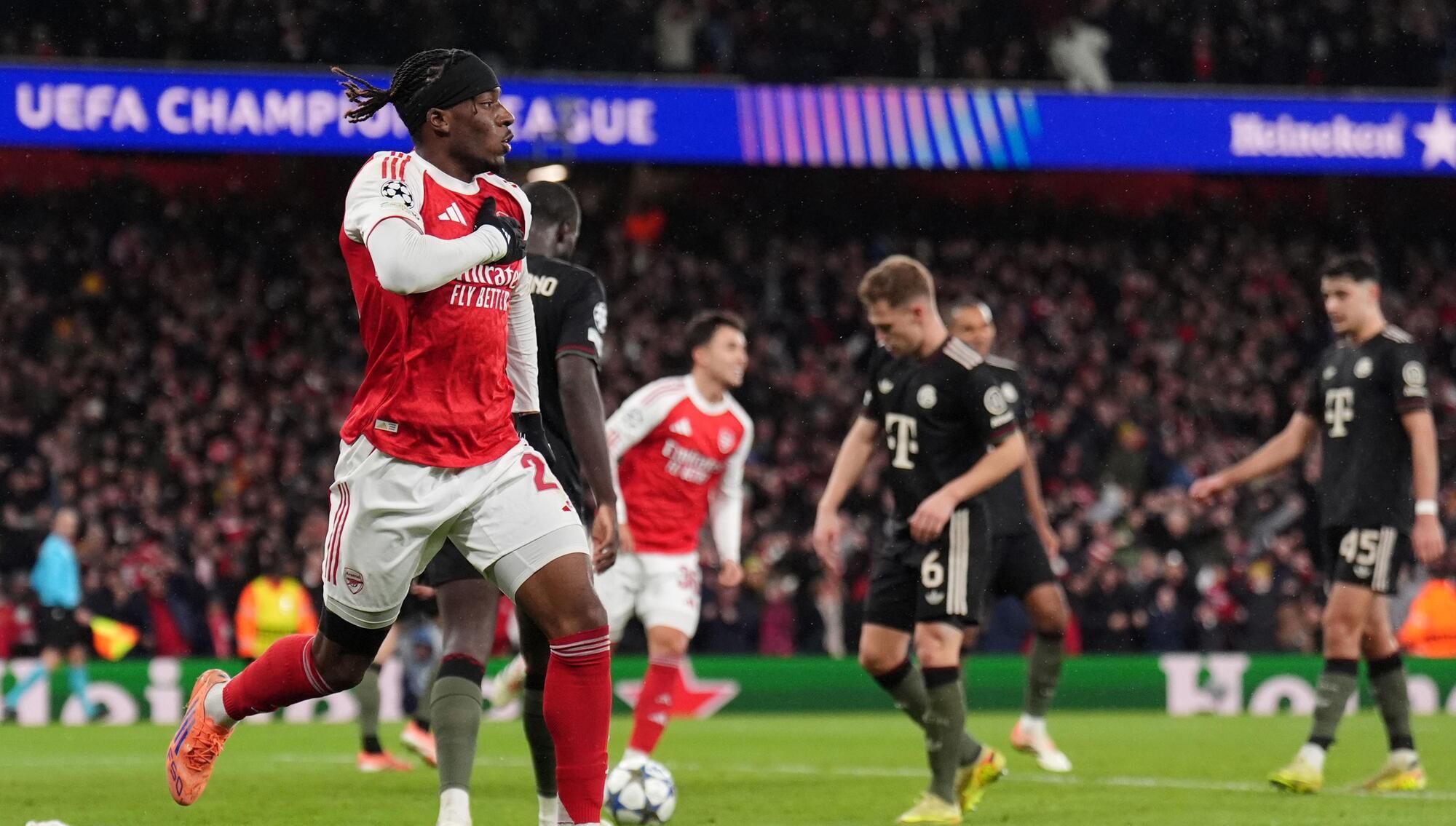 Gunners dismantle Bayern to record fifth consecutive Champions League win