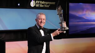 <p>Edward McCloskey, Founder of WaterWipes and owner of Boyne Valley Group, celebrates being named EY Entrepreneur Of The Year 2025 Overall Winner. Picture: Naoise Culhane</p> <p>Edward McCloskey, Founder of WaterWipes and owner of Boyne Valley Group, celebrates being named EY Entrepreneur Of The Year 2025 Overall Winner. Picture: Naoise Culhane</p>