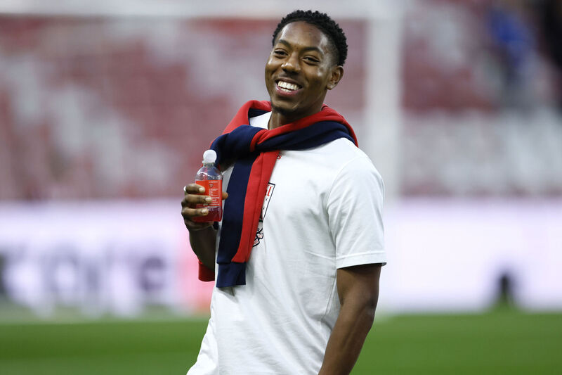 Arsenal's Myles Lewis-Skelly, Arsenal's Myles Lewis-Skelly,