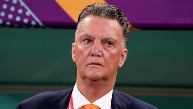 <p>Louis van Gaal says prostate cancer statistics cannot be ignored. Pic: Martin Rickett/PA</p>