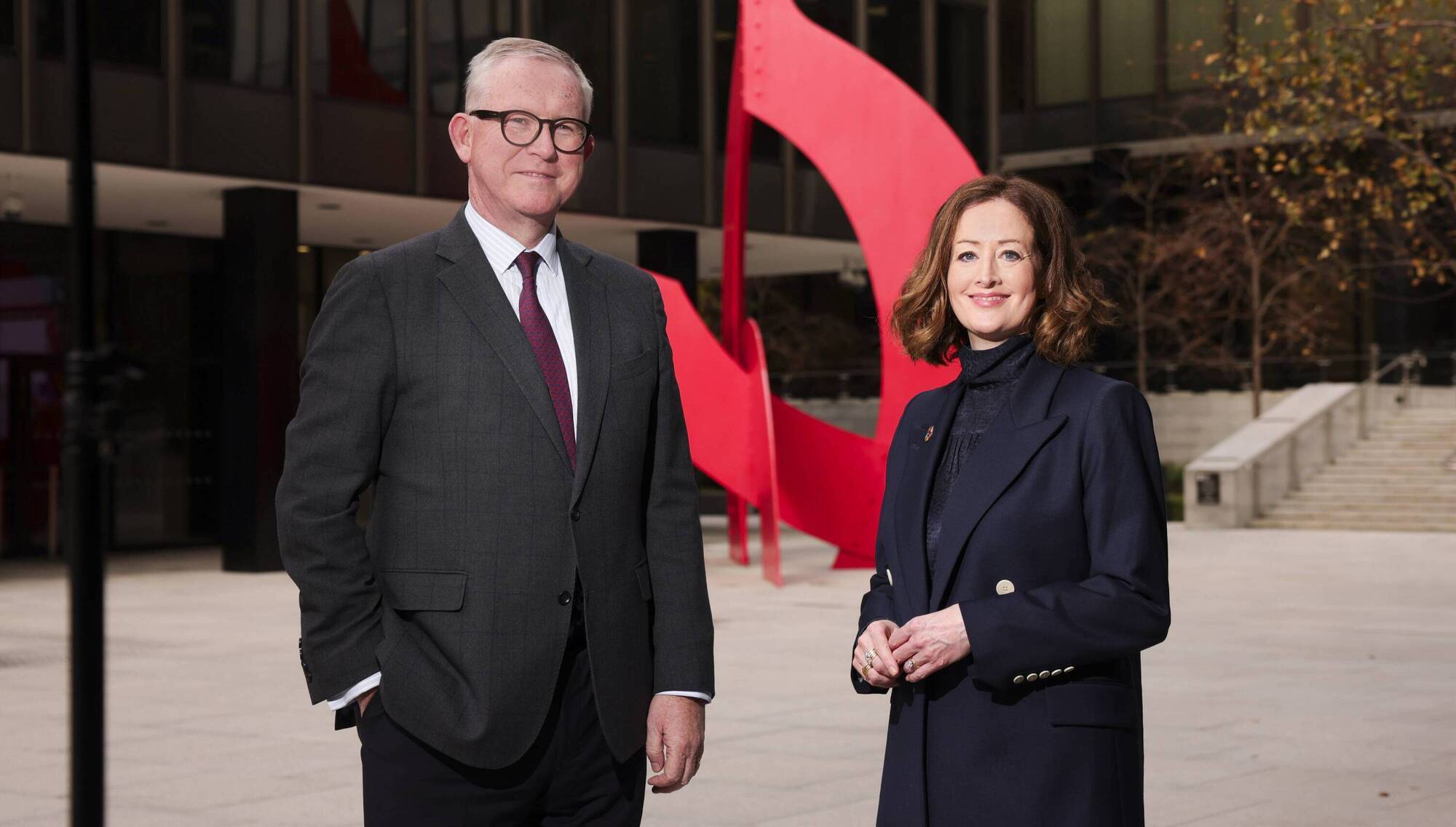  Brian McEnery, managing partner at BDO Ireland, and Dr Dorothy Maxwell, new partner and head of sustainability. 