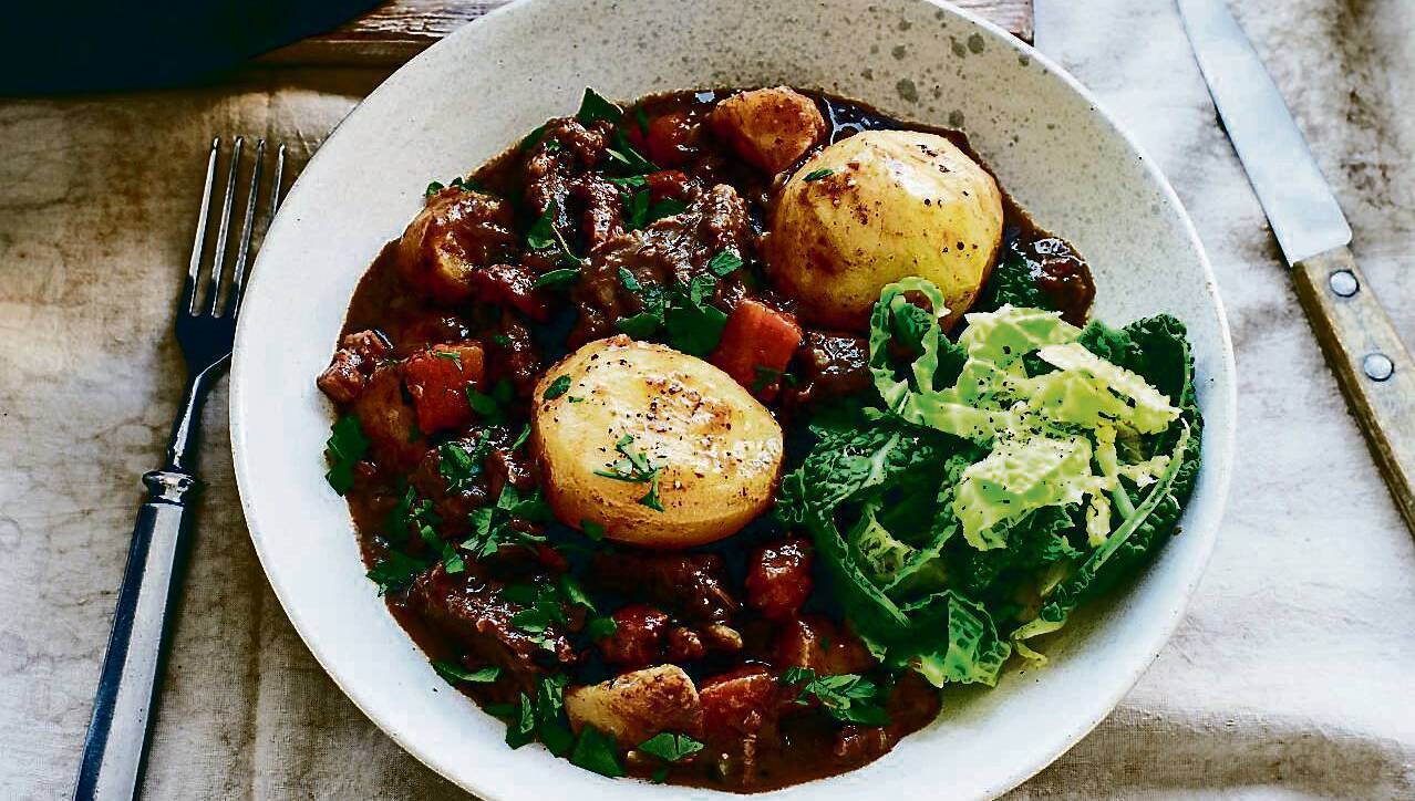 Venison and parsnip stew.