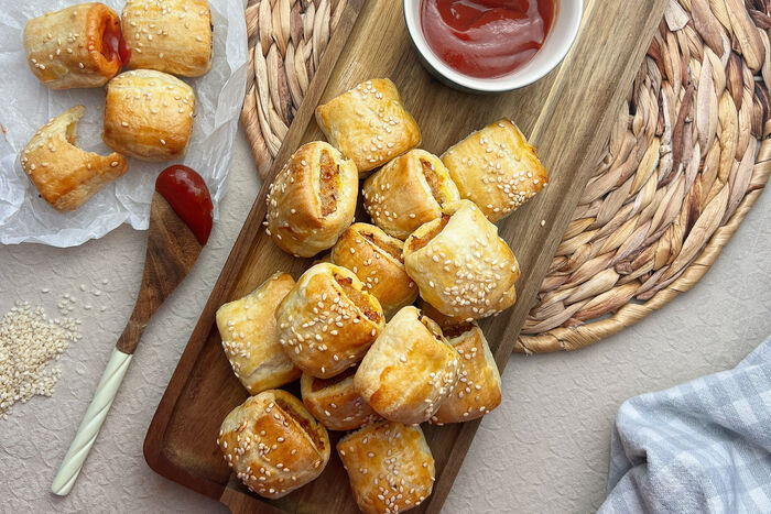 Pork and Veggie Sausage Rolls