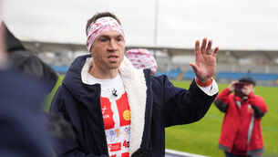 <p>Kevin Sinfield after taking part in the Extra Mile event at the Etihad Campus in Manchester before day seven of the Running Home for Christmas 7 in 7 in 7 Challenge from Old Trafford to Saddleworth. Picture date: Saturday December 7, 2024.</p>