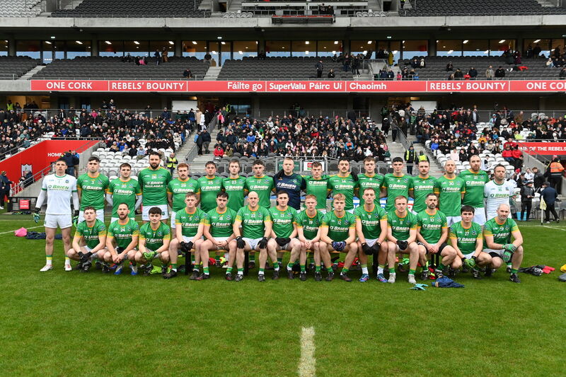 Kilmacabea before the McCarthy Insurance Group Cork County Junior A Football Championship final at SuperValu Pairc Ui Chaoimh. Pic: Larry Cummins