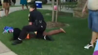 Officer in pool-party video resigns