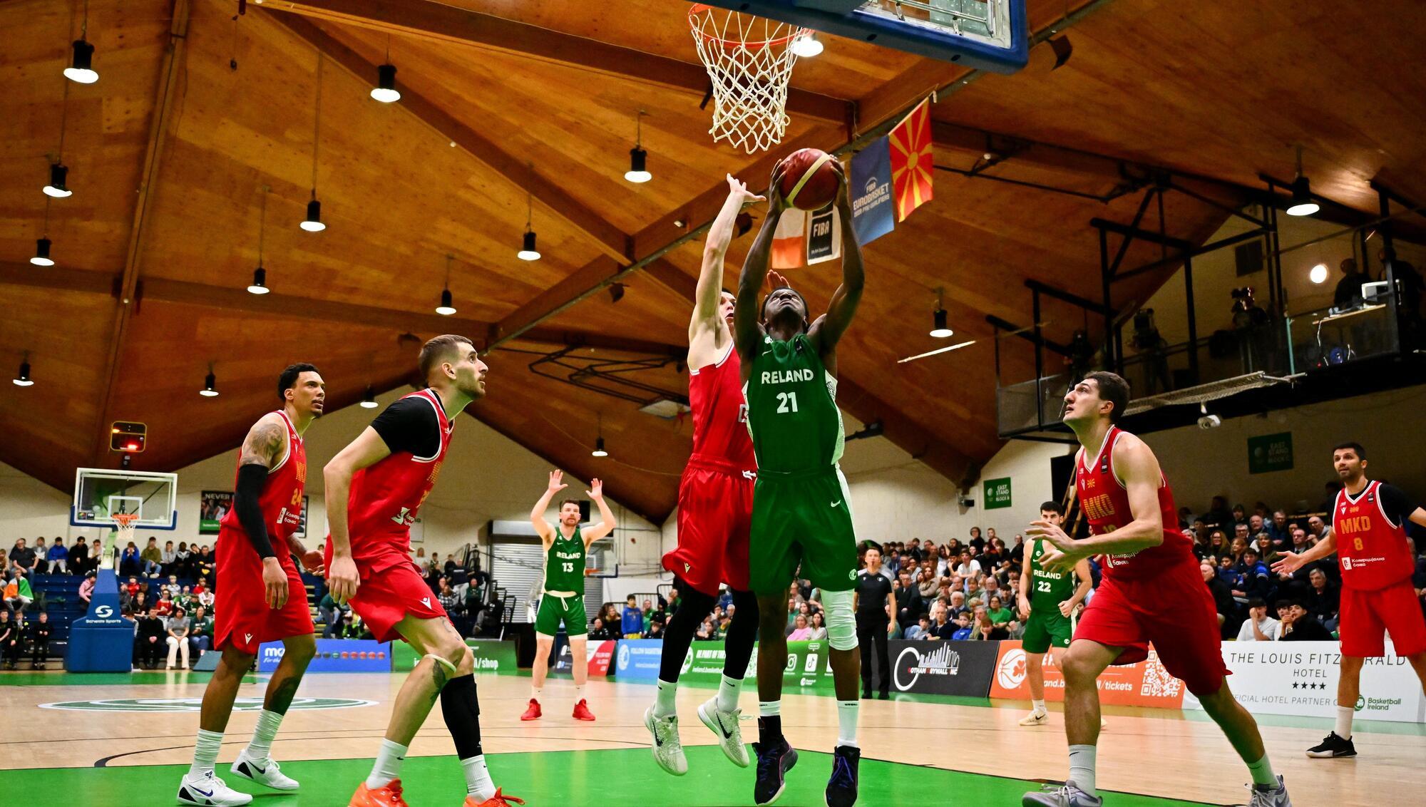 Basketball: Battling Ireland come up short against North Macedonia