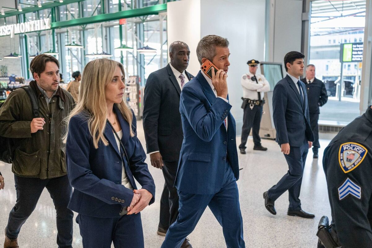 Sean Duffy at Newark Liberty International Airport in New Jersey Sean Duffy at Newark Liberty International Airport in New Jersey