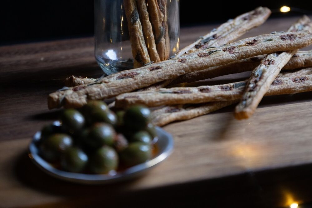Sage & Anchovy Puff Pastry Straws