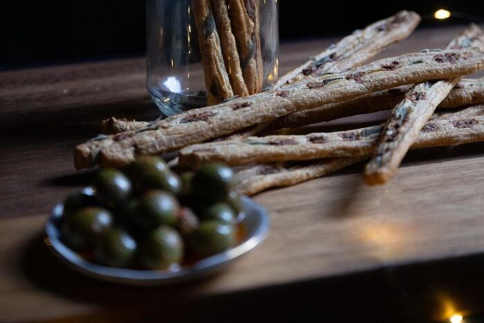 Sage & Anchovy Puff Pastry Straws