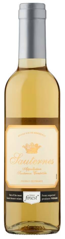 
                        Tesco Finest Sauternes, Bordeaux, France, €18, Tesco 