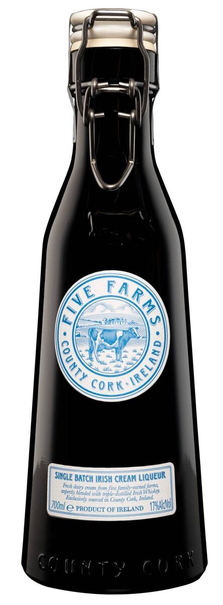 Five Farms Irish Cream Liqueur, €35 Five Farms Irish Cream Liqueur, €35