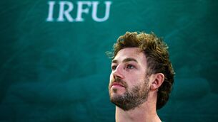 <p>Captain Caelan Doris during an Ireland Rugby media conference at the Aviva Stadium. Pic: Seb Daly/Sportsfile.</p>